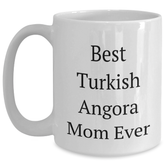 Turkish Angora Cat Lovers Gift, Funny Quote White Coffee Mug, Father's Day Unique Gifts from Dad to Men - Main